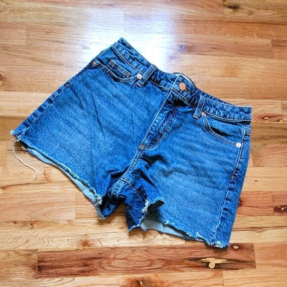 Universal Thread Vintage Midi Jean Denim Shorts Cutoffs 6/28r - Picture 1 of 5